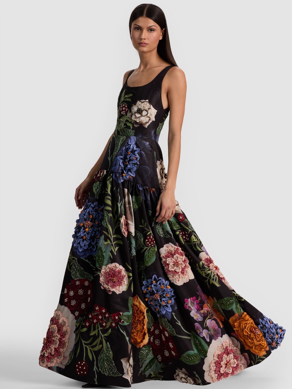 ALICE + OLIVIA MAXINE EMBELLISHED GOWN - Picture 4 of 17